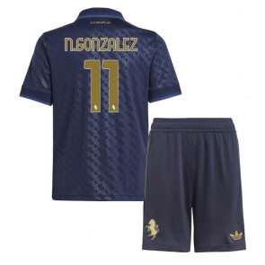 Juventus Nicolas Gonzalez #11 Dětské Alternativní dres komplet 2024-25 Krátký Rukáv (+ trenýrky)